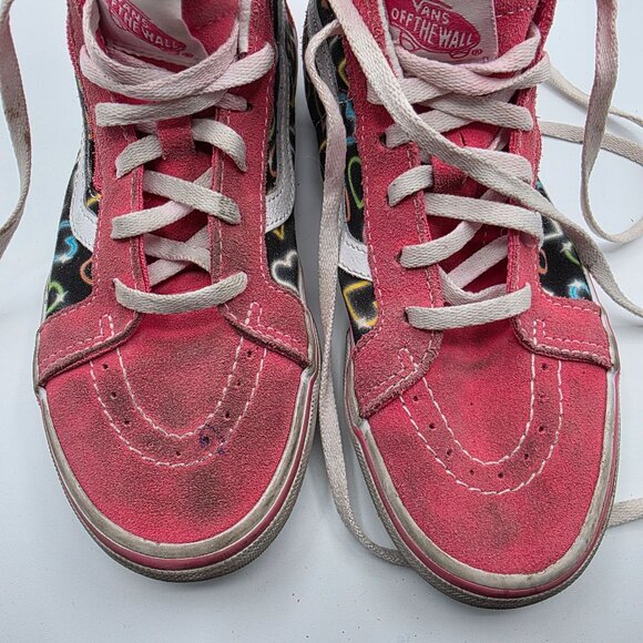 Vans Sk8 Hi Reissue Girls Size 3 Pink Side Zip Sneakers School Casual Outdoors - Picture 10 of 13